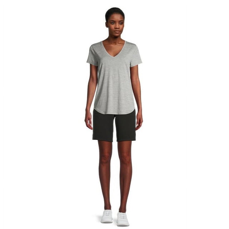 Athletic Works Women's French Terry Cloth Bermuda Shorts Sizes XS-4X