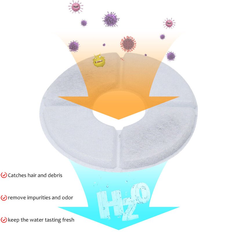 Automatic Electric Pet Water Fountain Dog Cat Drinking Bowl Cat Dog Water Dispenser （4PCS Filter）