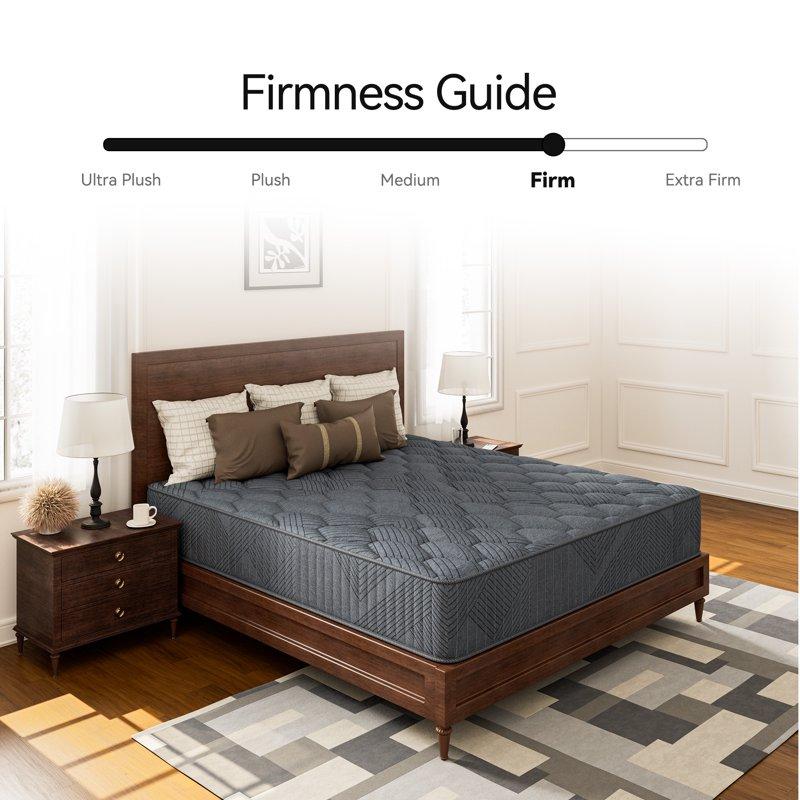 Babo Care King Mattress 12 Inch Cooling-Gel Memory Foam And Individually Pocket Innerspring Hybrid Mattress CertiPUR-US Certified King Size Mattress