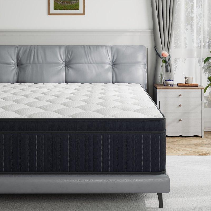 Babo Care TXO 12" Cooling Queen Medium Euro Hybrid Mattress With Manual