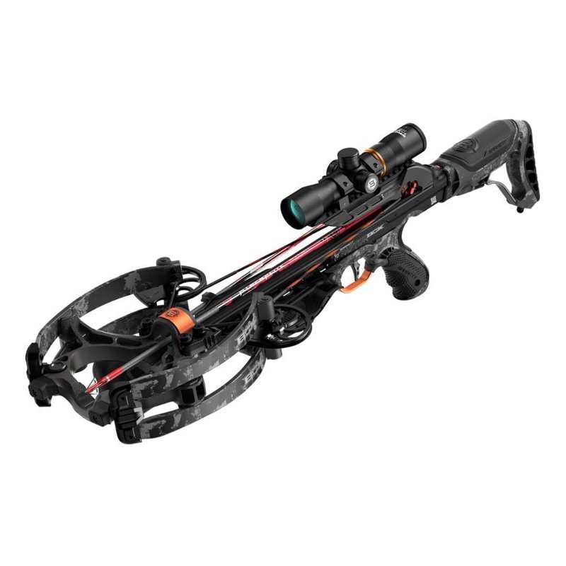 Barnett Crossbows Hyper Raptor BCX Crossbow with Precision Reticle Scope TriggerTech Trigger and HyperFlite Quiver (Camo)