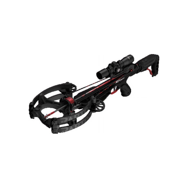 Barnett Hyper Raptor 410 FPS Compound Crossbow with Scope and 3 Arrow (Black)