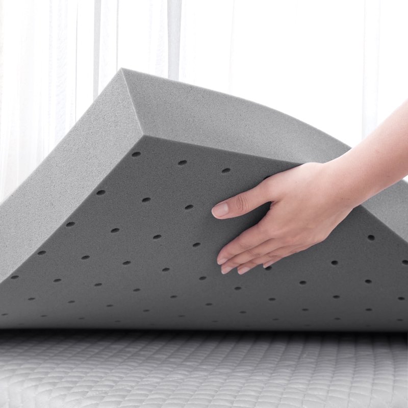 BDEUS 2 Inch Mattress Topper Cooling Gel Memory Foam Mattress Topper Bed Topper Soft Twin Size