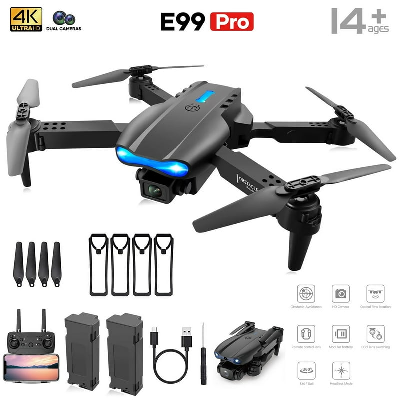 BEEPRINCESS Drone with 4K HD Dual Camera for Adults Kids RC Quadcopter with 2 Modular 1800mAh Batteries for 30 Mins Long Flight