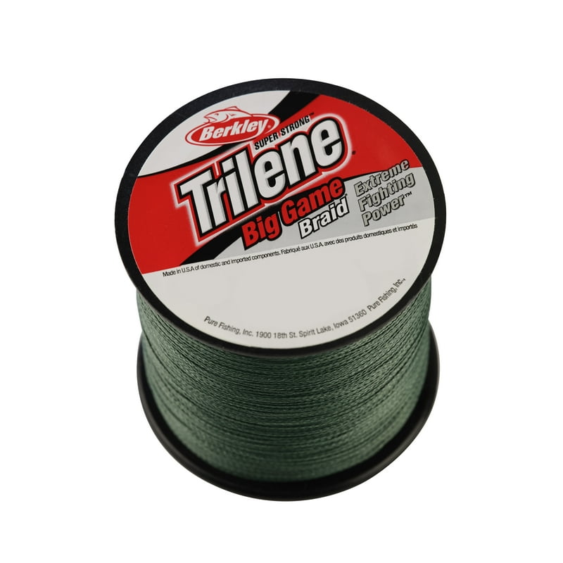 Berkley Trilene® Big Game™ Braid Fishing Line Lo-Vis Green 65 lb Test Strength 330 yd