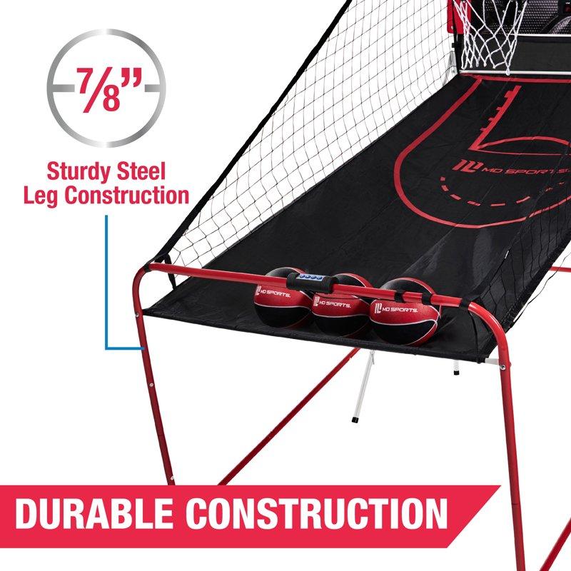 Best Shot Indoor Arcade Basketball Game Foldable 2 Player Dual Shot With Electronic Scorer 8 Game Modes By MD Sports