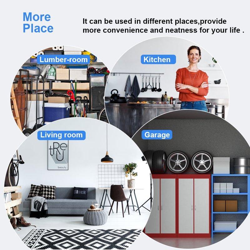 BestOffice 4 Shelf Wire Shelving Unit Garage NSF Wire Shelf Metal Storage Shelves Heavy Duty Height Adjustable For 1000 Lbs Capacity Black