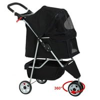 Bestpet Pet Stroller 3 Wheels Travel Folding Carrier T13