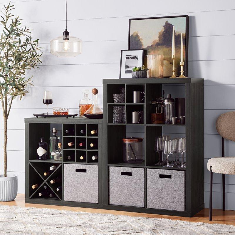 Better Homes & Gardens 6 Cube Storage Organizer Charcoal