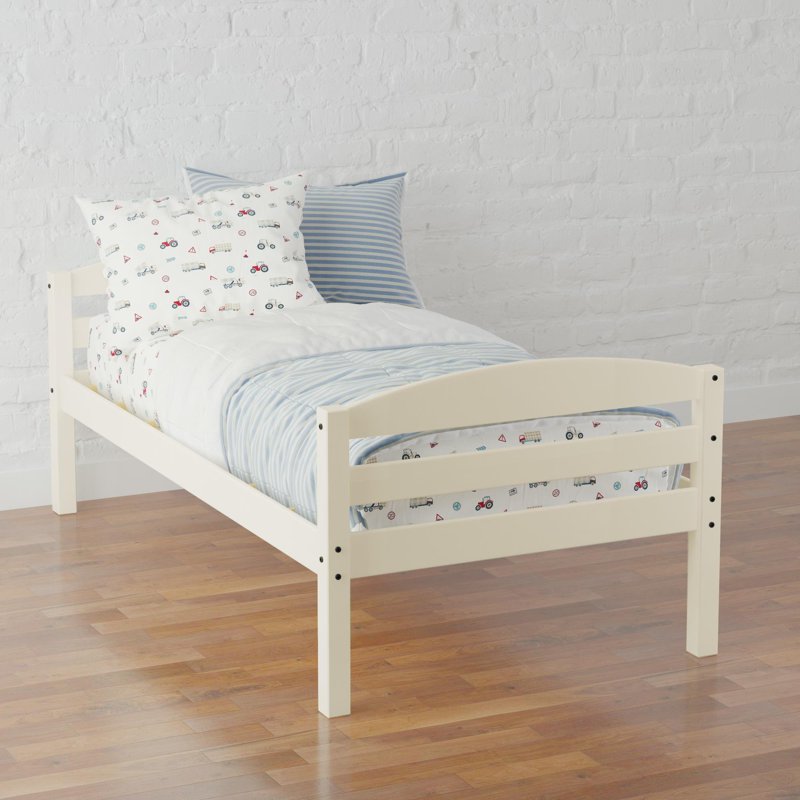 Better Homes & Gardens Leighton Solid Wood Twin-over-Twin Convertible Bunk Bed Vanilla
