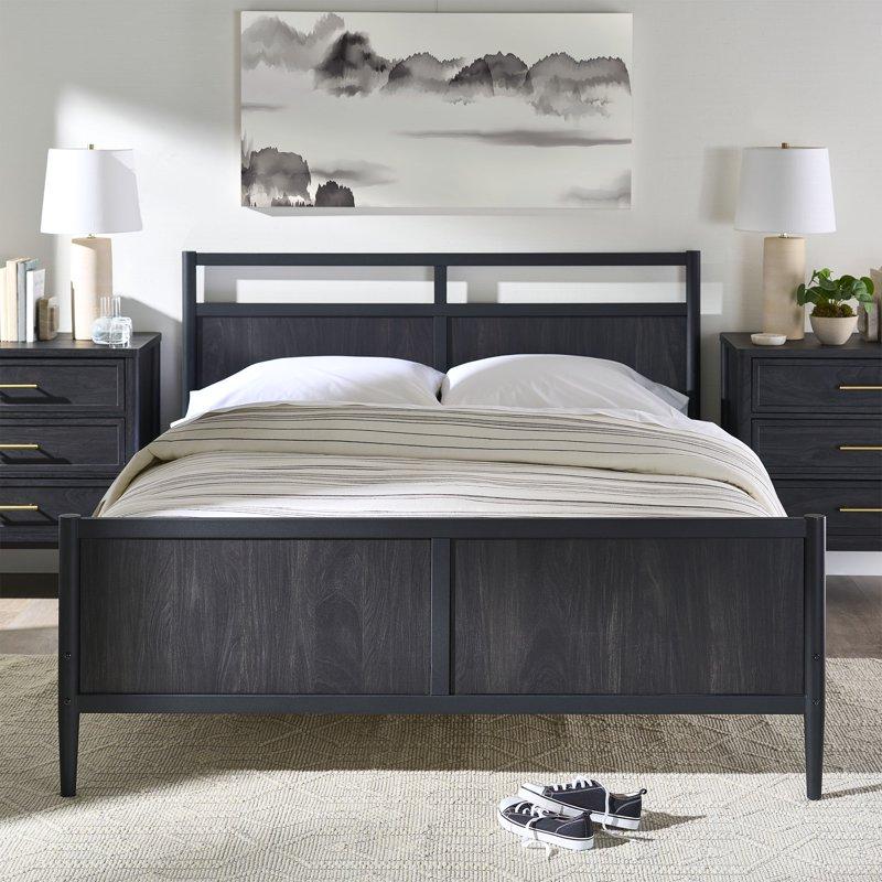 Better Homes & Gardens Oaklee Queen Bed Charcoal Finish
