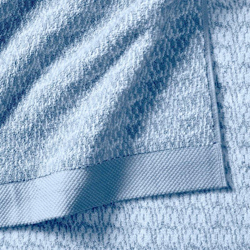 Better Homes & Gardens Signature Soft Melange 6 Piece Towel Set Blue Silver