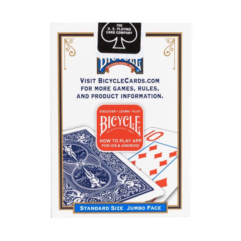 Bicycle Playing Cards Jumbo Index 1 Deck (Red Or Blue - Color May Vary)