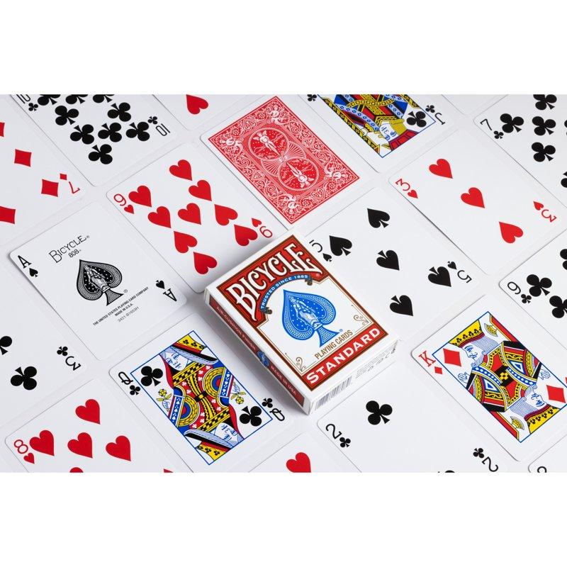 Bicycle Playing Cards Standard Index 1 Deck (Red Or Blue - Color May Vary)