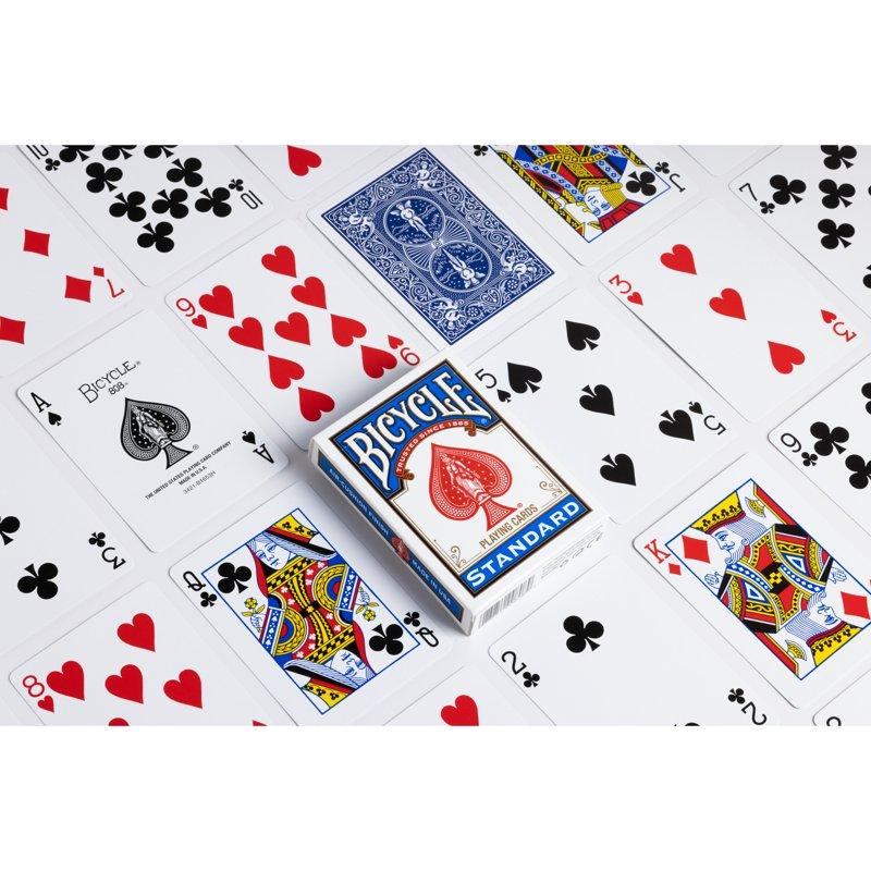 Bicycle Playing Cards Standard Index 1 Deck (Red Or Blue - Color May Vary)