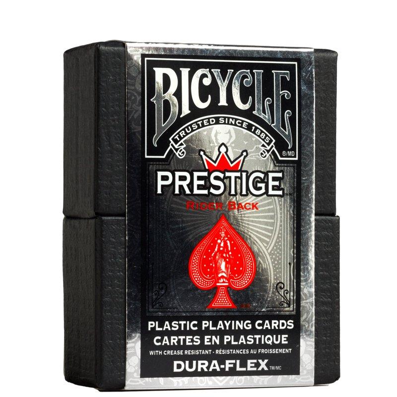 Bicycle Prestige Plastic Premium Playing Cards Standard Index 1 Deck (Red Or Blue - Color May Vary)