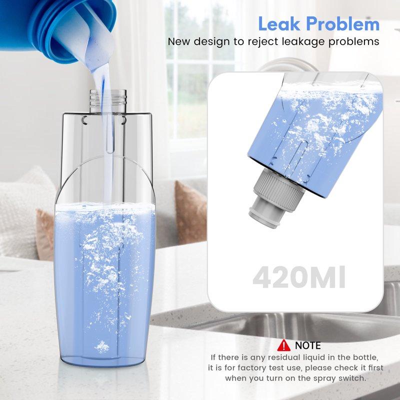 BIMZUC Spray Mop For Floor Cleaning Wet With 14 Oz Refillable Bottle And 3 Washable Microfiber Pads Home And Commercial Use Gray