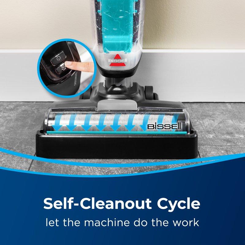 BISSELL CrossWave Hard Floor Expert Corded Multi-Surface Hard Floor Cleaner Wet Dry Vacuum For Tile Sealed Wood Floors And Laminate Lightweight Two Tank Technology Self Cleaning Cycle 3831