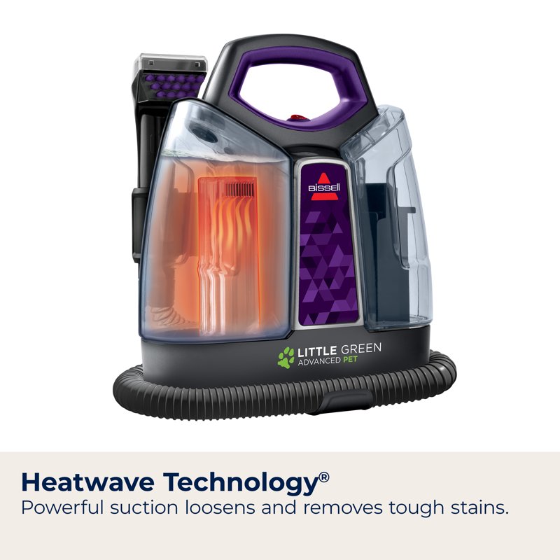 BISSELL Little Green ProHeat Advanced Pet Carpet & Spot Cleaner Car And Auto Detailer Portable For Carpet And Upholstery 2513W