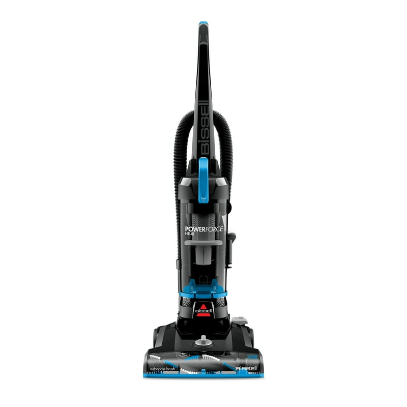 BISSELL Upright Vacuum PowerForce Helix Bagless Lightweight and Powerful Helix Dirt Separation System Hard Floor and Carpet Hose Wand Dusting Brush and Crevice Tool 3313 Black/Blue