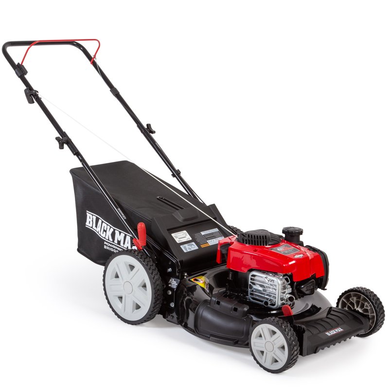 Black Max 21-inch Gas Powered Walk-Behind Lawn Mower With 150cc EXi625 Briggs And Stratton Engine