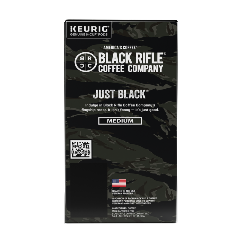 Black Rifle Coffee Company Just Black Keurig K-Cup Pods Medium Roast 22 Ct