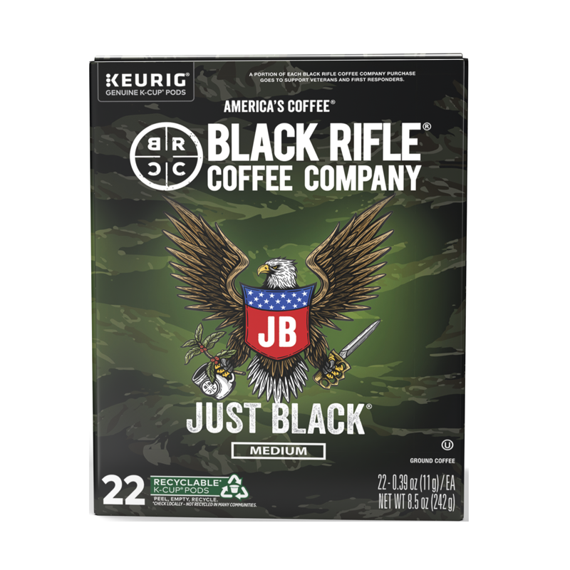 Black Rifle Coffee Company Just Black Keurig K-Cup Pods Medium Roast 22 Ct Black Rifle Coffee Company Just Black Keurig K-Cup Pods Medium Roast 22 Ct