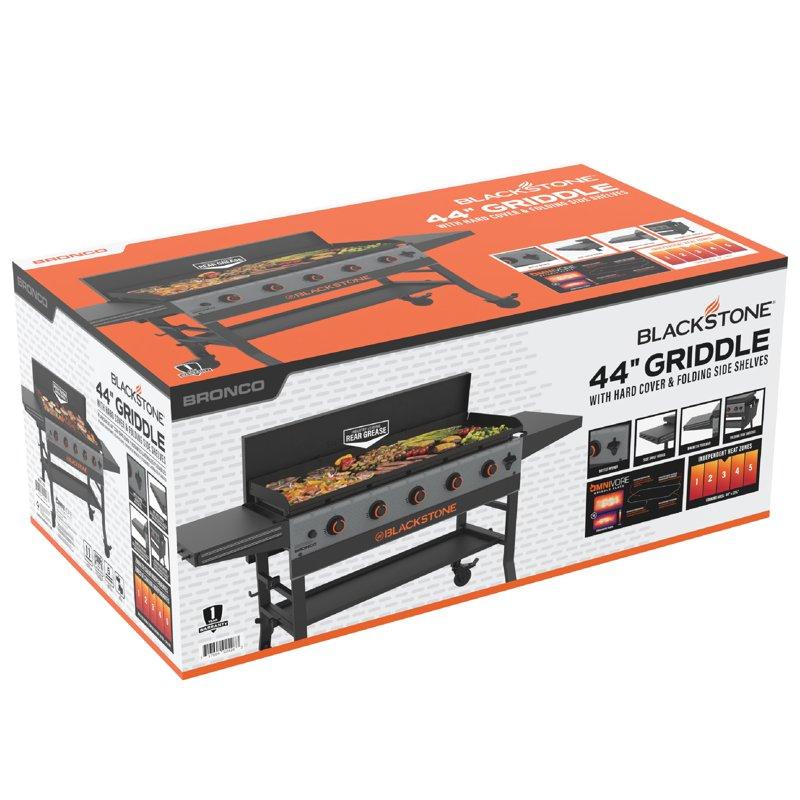 Blackstone Bronco 5-Burner 44" Omnivore Propane Griddle With Hard Cover