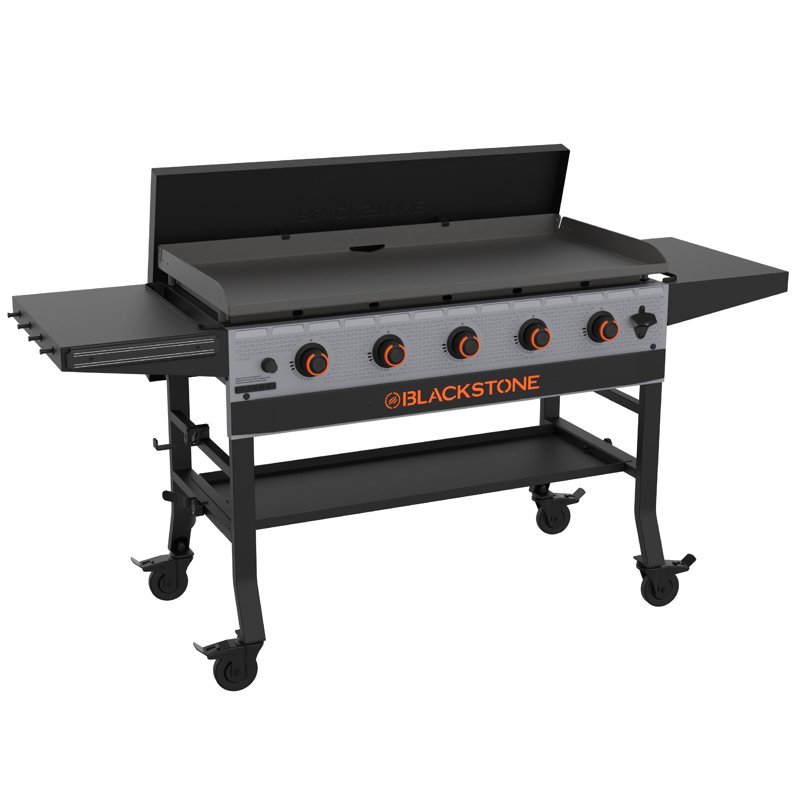 Blackstone Bronco 5-Burner 44" Omnivore Propane Griddle with Hard Cover