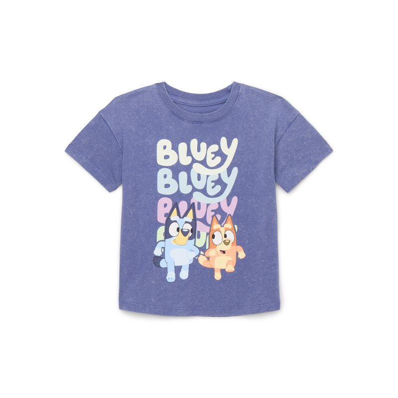 Bluey Toddler Short Sleeve Crewneck Tee Sizes 12M-5T