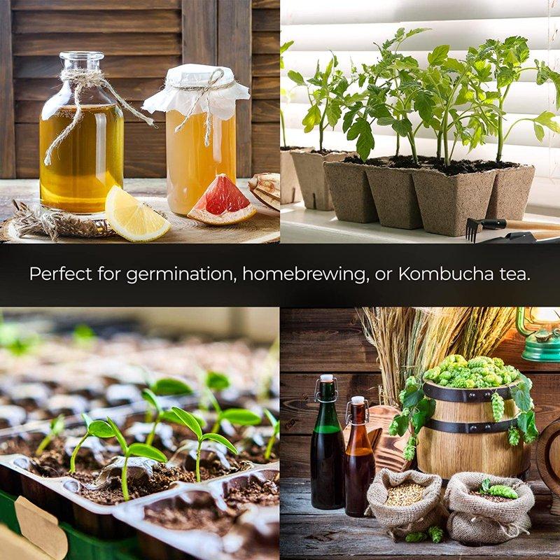 BN-LINK Durable Seedling Heat Mat Warm Hydroponic Heating Pad Waterproof 10" X 20.75" - 2 Pack For Seed Starting Greenhouse And Germination