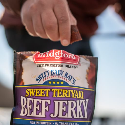 Bridgford 100% Beef Sweet Baby Ray's Sweet Teriyaki Beef Jerky 10oz Resealable Bag