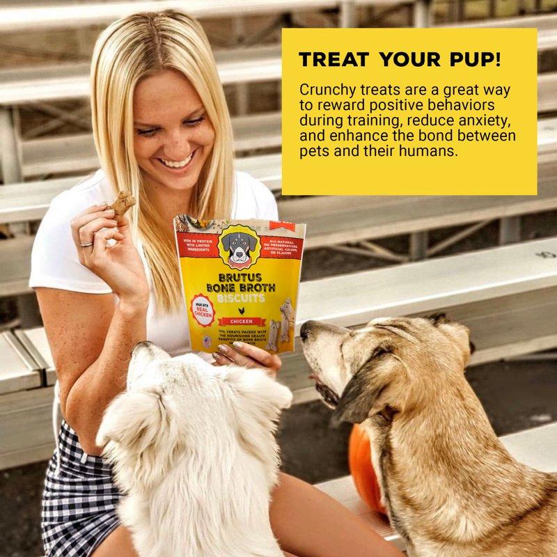 Brutus Bone Broth Chicken Biscuits 8 Oz
