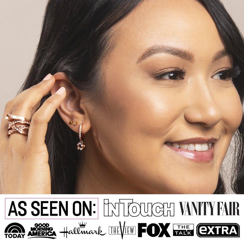 Cate & Chloe McKenzie 18k White Gold Plated Drop Dangle Earrings With Swarovski Crystals For Women