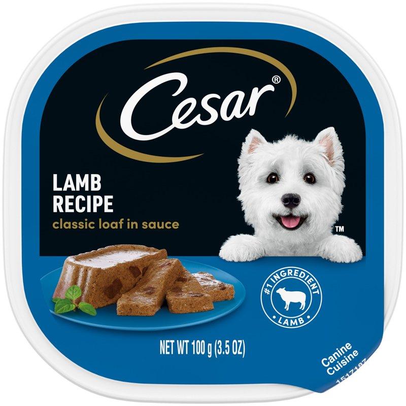 Cesar Classic Loaf In Sauce Lamb Recipe Wet Dog Food 3.5 Oz
