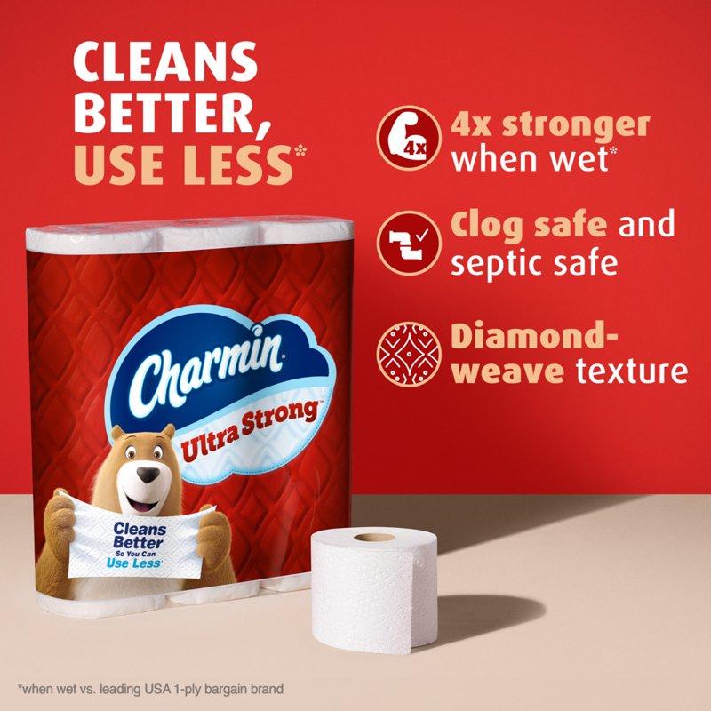 Charmin Ultra Strong Toilet Paper 12 Mega XL Rolls 330 Sheets Per Roll