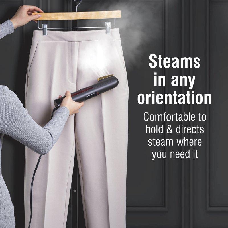 CHI Handheld Portable Garment Steamer For Clothes Travel Steamer With Bag Black