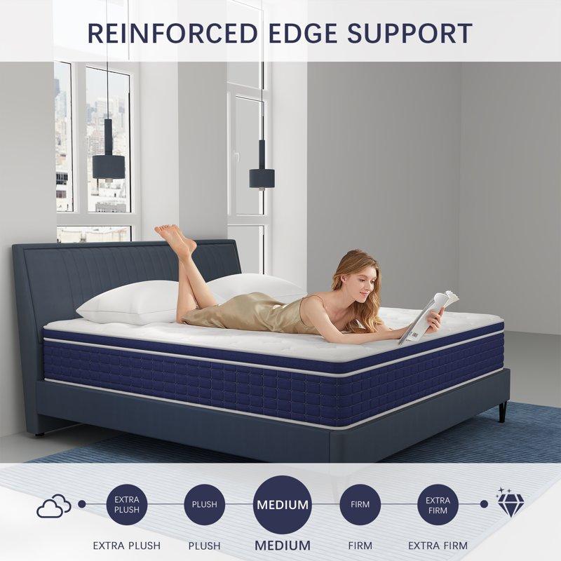 CICIMLU 12 Inch Full Size Mattress Hybrid Mattresses Medium Firm In A Box