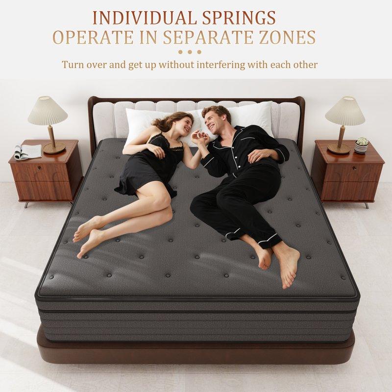 CICIMLU Mattress 12 Inch Full Size Gel Memory Foam Hybrid Mattress In A Box Cozy Sleep