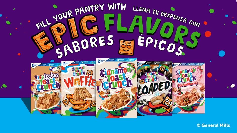 Cinnamon Toast Crunch Breakfast Cereal Crispy Cinnamon Cereal Value Bag 32 Oz