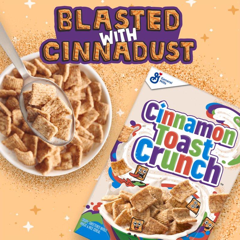 Cinnamon Toast Crunch Breakfast Cereal Crispy Cinnamon Cereal Value Bag 32 Oz