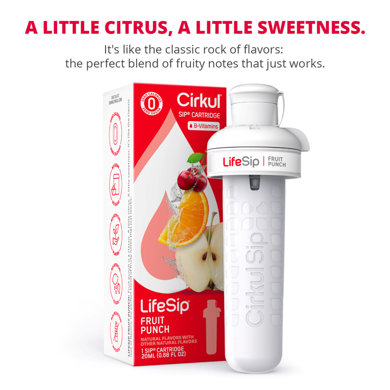 Cirkul LifeSip Fruit Punch Flavor Cartridge Drink Mix 1-Pack