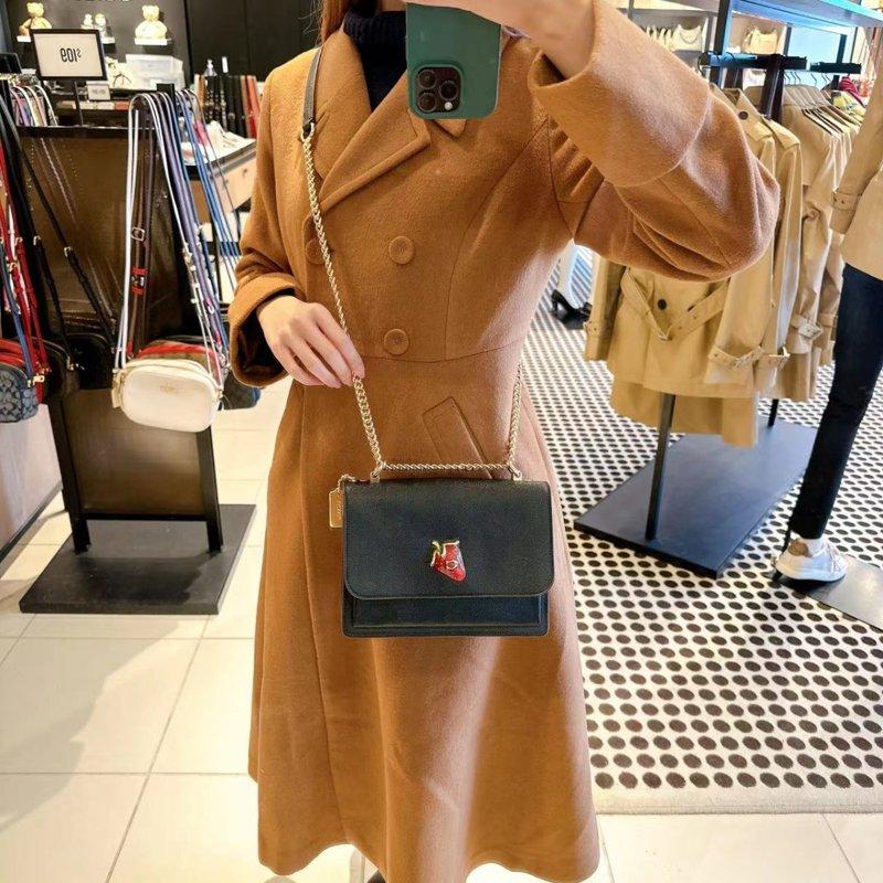 Coach CH331 Klare Crossbody In Signature Canvas With Strawberry IN Black Multi