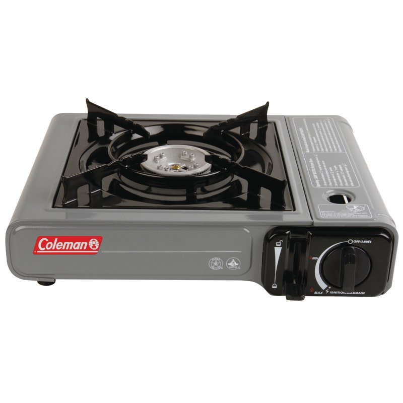 Coleman Tabletop Portable Butane Gas Camping Stove 1 Burner Gray