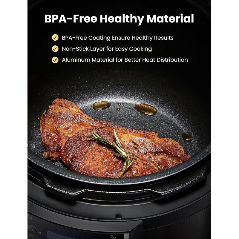 COMFEE’ 6QT Electric Pressure Cooker 9-in-1 Instant Multi Cooker Olla De Presion Rice Cooker Slow Cooker Steamer Sauté Yogurt Maker Non-Stick Pot