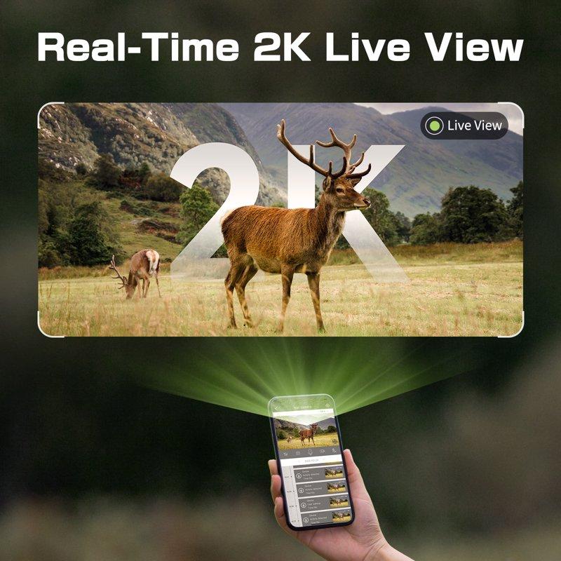 Conico Solar Cellular Trail Camera 4G LTE Hunting Game Camera With 2k HD Night Vision 82FT Motion Activated 0.2s IP66 Waterproof For Outdoor Wildlife Detection