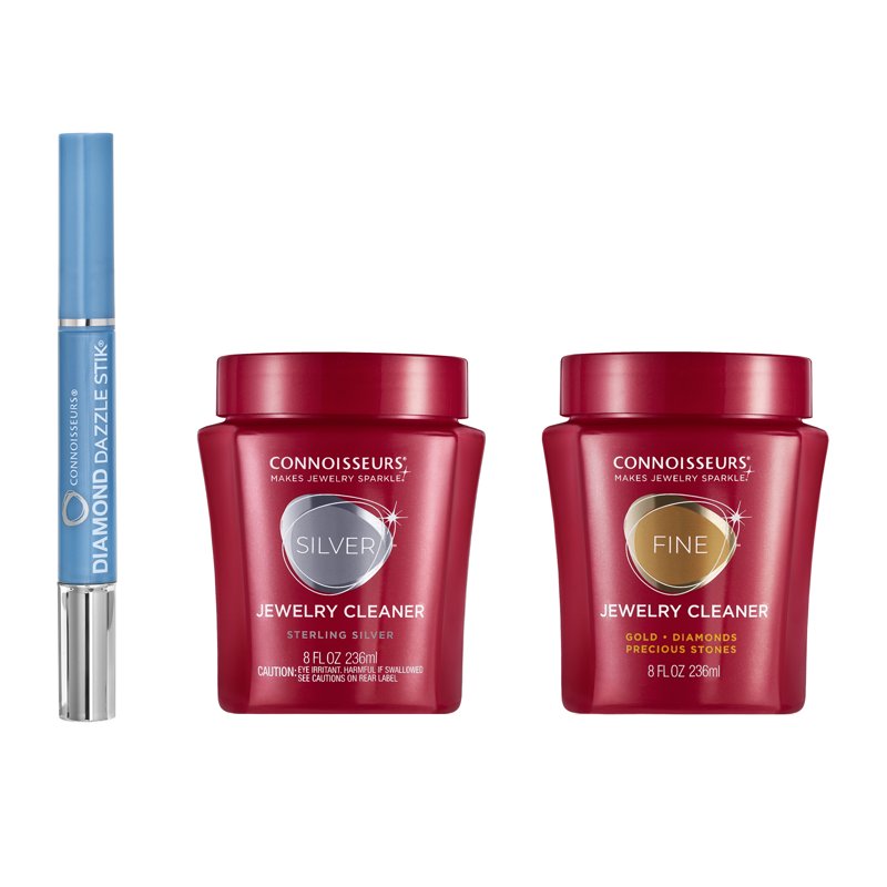Connoisseurs Lux Jewelry Cleaning Kit for Gold Silver and Diamonds