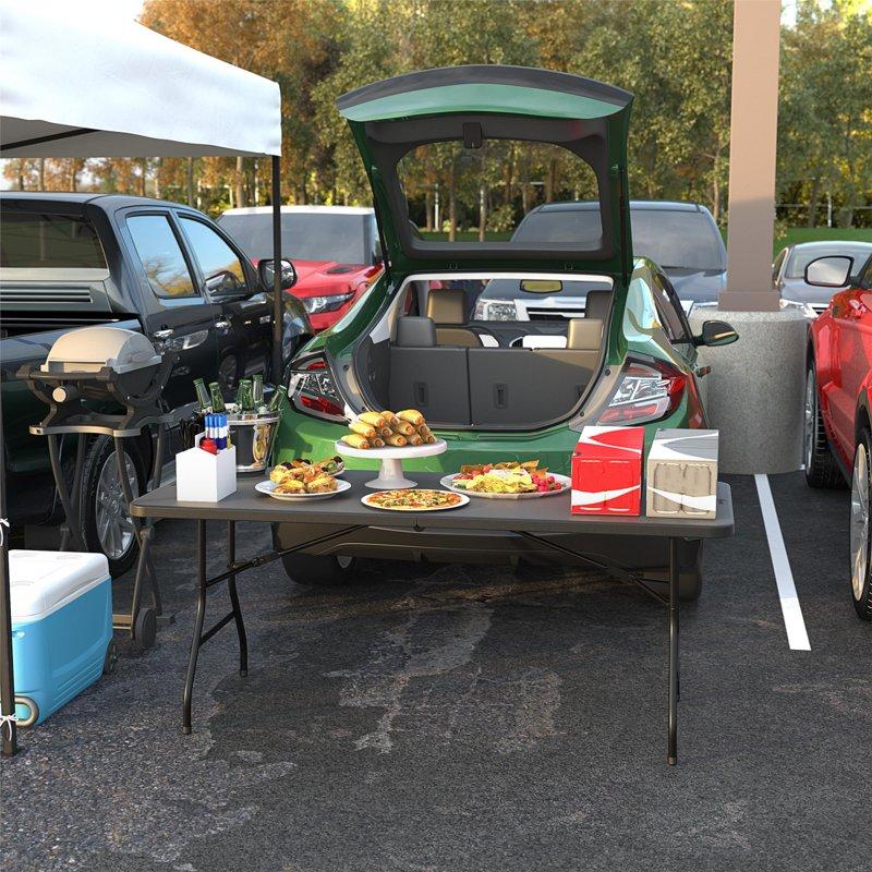 Cosco 6 Foot Premium Folding Table Black