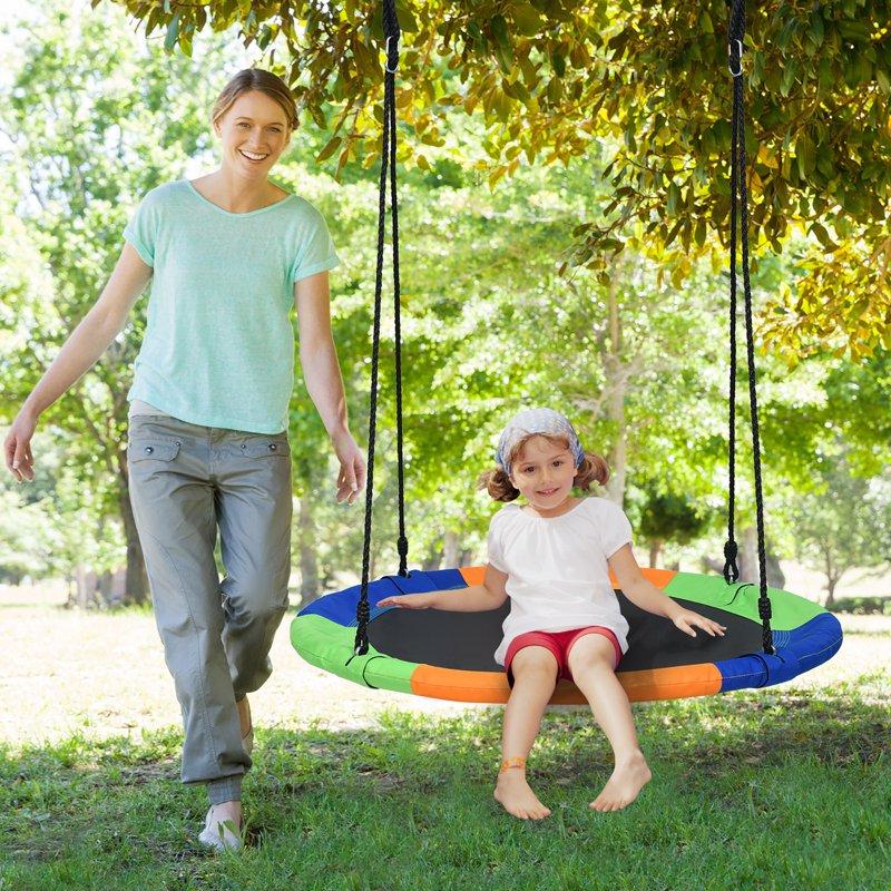 Costway 40'' Flying Saucer Tree Swing Indoor Outdoor Play Set Kids Gift
