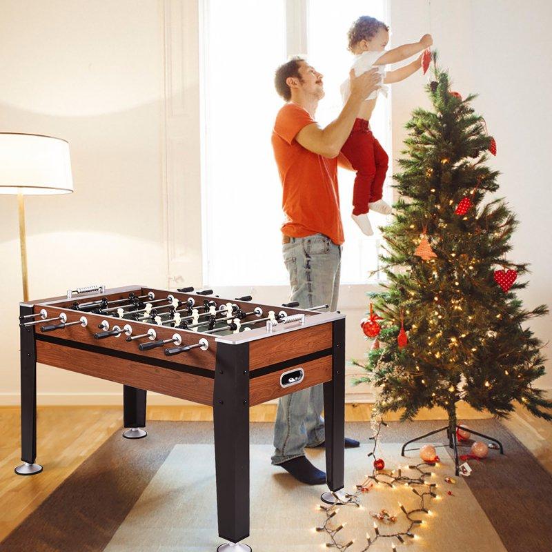 Costway 54'' Foosball Soccer Table Competition Sized Football Arcade Indoor Game Room